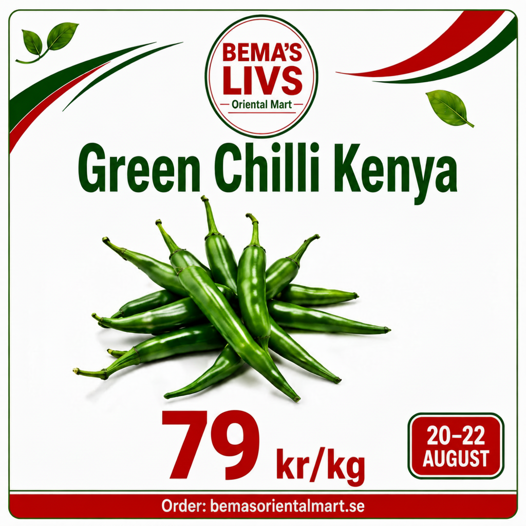 Green chilli spicy 1kg