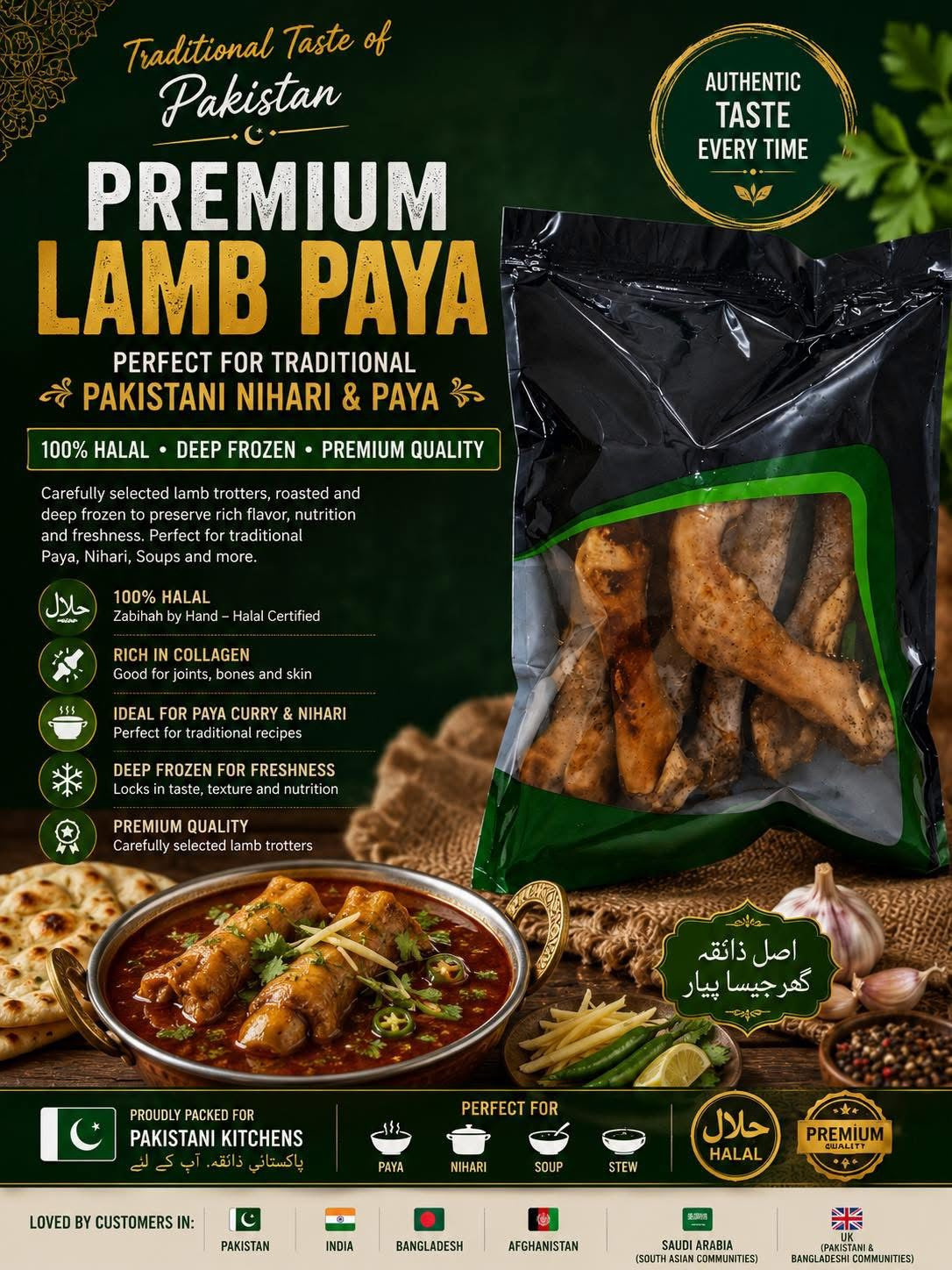 Lamm-paya, fryst